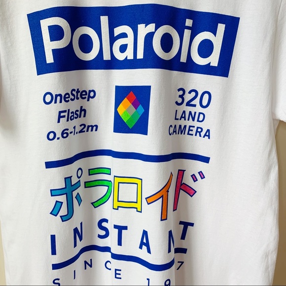 Polaroid Other - Polaroid | Men's White Tee With Japanese Lettering